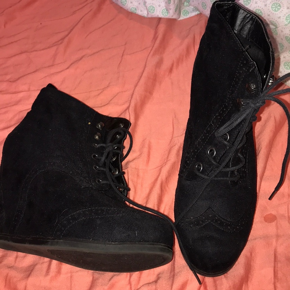 Lace up booties